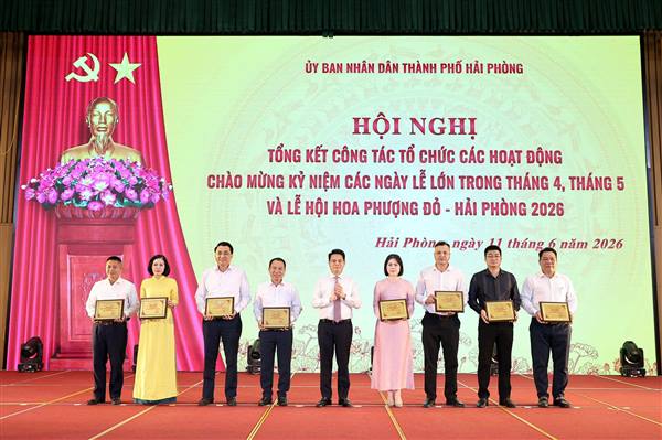 Các hoạt động chào mừng và Lễ hội Hoa Phượng Đỏ - Hải Phòng 2026 tạo dấu ấn đậm nét trong không gian phát triển mới của thành phố