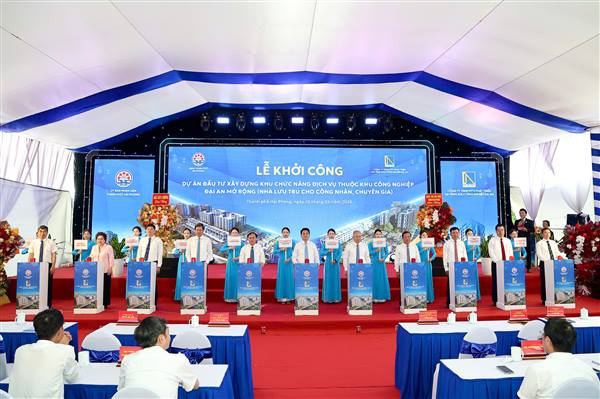 Khởi công Dự án nhà lưu trú cho công nhân, chuyên gia hơn 1.100 tỷ đồng tại Khu công nghiệp Đại An mở rộng