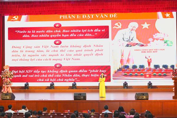16 thí sinh tham gia Vòng chung khảo Hội thi Báo cáo viên, Tuyên truyền viên giỏi cấp thành phố năm 2026