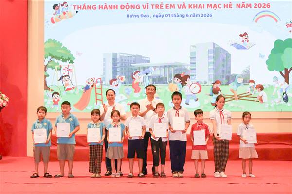 Phường Hưng Đạo phát động Tháng hành động vì trẻ em và Khai mạc hoạt động hè năm 2026
