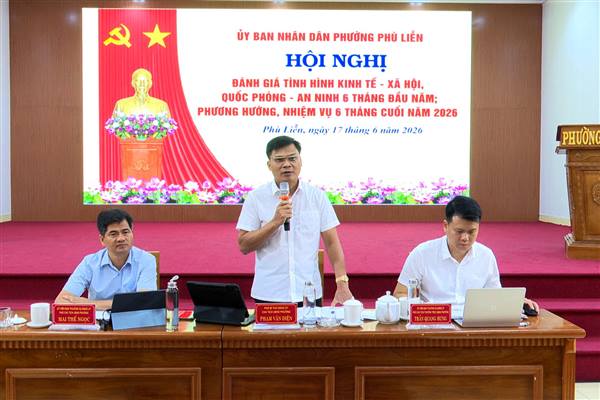 Phường Phù Liễn triển khai nhiệm vụ phát triển kinh tế - xã hội 6 tháng cuối năm 2026