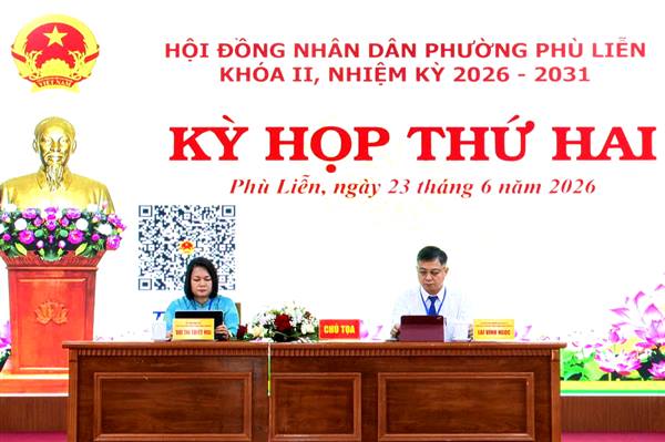 HĐND phường Phù Liễn xem xét quyết định tổ chức lại các Tổ dân phố và Phòng chuyên môn