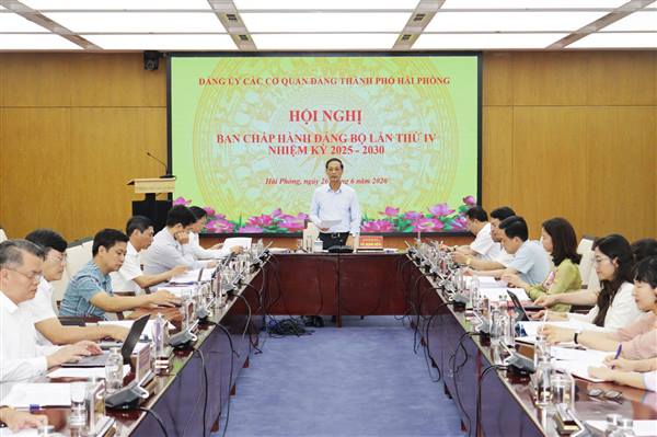 Đảng ủy Các cơ quan Đảng thành phố triển khai nhiệm vụ trọng tâm 6 tháng cuối năm 2026