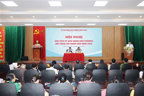 Chủ tịch UBND phường Hồng Bàng đối thoại với Nhân dân năm 2026