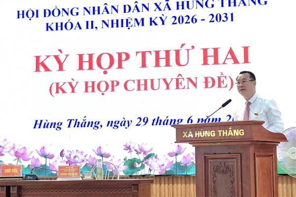 HĐND xã Hùng Thắng thông qua Nghị quyết về việc sắp xếp, tổ chức lại các thôn trên địa bàn xã