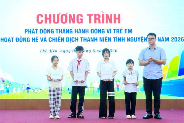 Phường Phù Liễn phát động Tháng hành động vì trẻ em, khởi động mùa hè tình nguyện 2026