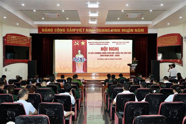 Đảng ủy phường An Phong và Đảng ủy Z173 ký kết Chương trình phối hợp công tác tuyên giáo, dân vận giai đoạn 2026 - 2030