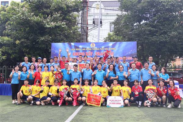 Bế mạc vòng loại khu vực phía Tây Giải bóng đá nam, nữ đoàn viên, người lao động thành phố Hải Phòng năm 2026