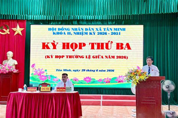 HĐND xã Tân Minh thông qua nhiều quyết sách quan trọng về kinh tế - xã hội và sắp xếp các thôn