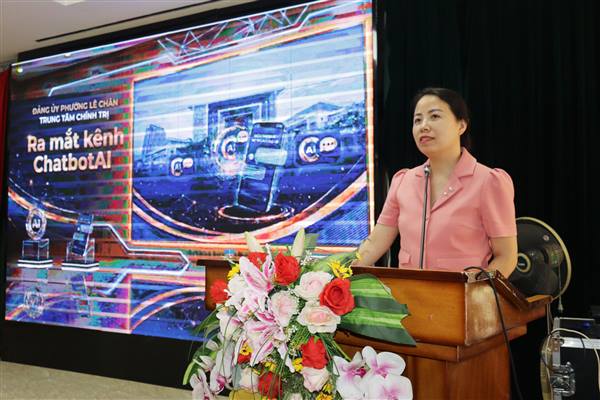 Trung tâm Chính trị phường Lê Chân sơ kết 6 tháng đầu năm 2026 và ra mắt kênh Zalo Chatbot AI