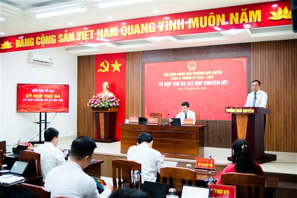 Đổi mới phương thức hoạt động dân cử: HĐND Phường Ngô Quyền tổ chức thành công Kỳ họp số chuyên đề lần thứ 3