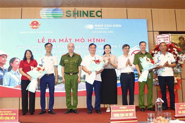Phường Thiên Hương ra mắt mô hình Khu công nghiệp Nam Cầu Kiền không ma túy 