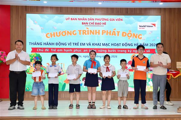 Phường Gia Viên phát động Tháng hành động vì trẻ em và Khai mạc hoạt động Hè năm 2026