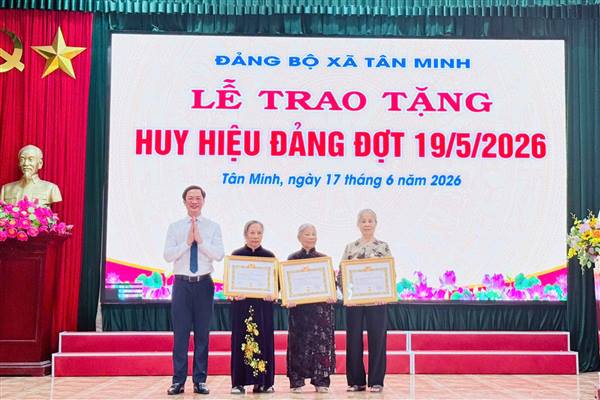 Đảng bộ xã Tân Minh sơ kết công tác 6 tháng đầu năm và 01 năm vận hành mô hình chính quyền địa phương 2 cấp