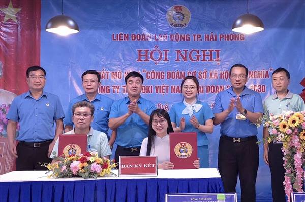 Ra mắt mô hình Công đoàn xã hội chủ nghĩa tại Công ty TNHH OKI Việt Nam