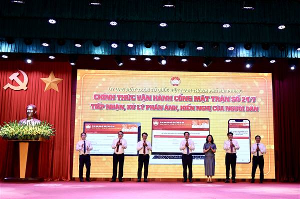 Khai trương Cổng Mặt trận số 24/7 - “Tiếp nhận, xử lý phản ánh, kiến nghị của người dân”
