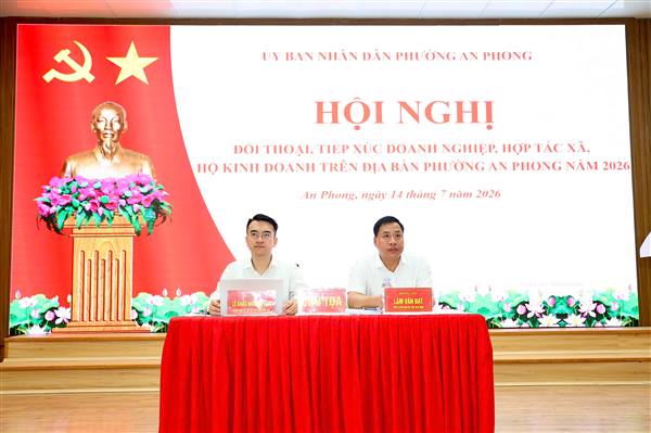 Phường An Phong đối thoại, tiếp xúc doanh nghiệp, hợp tác xã và hộ kinh doanh trên địa bàn
