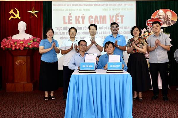 Ra mắt mô hình “Công đoàn cơ sở xã hội chủ nghĩa” tại Công ty Môi trường đô thị Hải Phòng