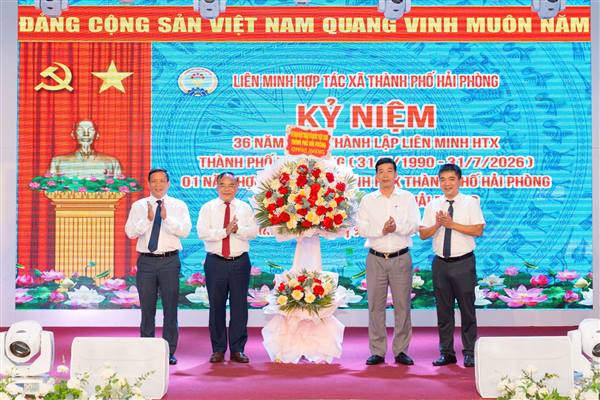 Liên minh Hợp tác xã thành phố Hải Phòng kỷ niệm 36 năm Ngày thành lập và 01 năm hợp nhất