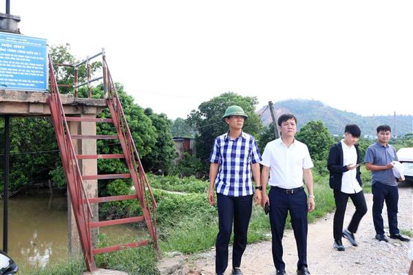Phường An Dương kiểm tra các khu vực xung yếu chuẩn bị sẵn sàng ứng phó với Bão số 1