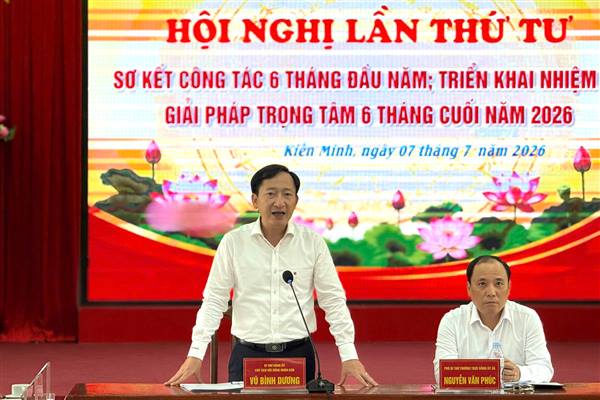 Đảng bộ xã Kiến Minh hoàn thành vượt mức nhiều chỉ tiêu nhiệm vụ 6 tháng đầu năm 2026