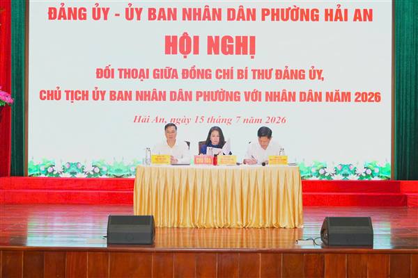 Phường Hải An đối thoại với Nhân dân, tập trung giải quyết các kiến nghị về hạ tầng và môi trường