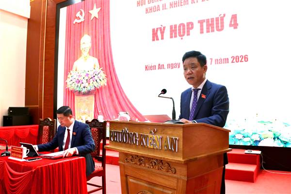 Kỳ họp thứ 4 HĐND phường Kiến An thông qua nhiều Nghị quyết quan trọng