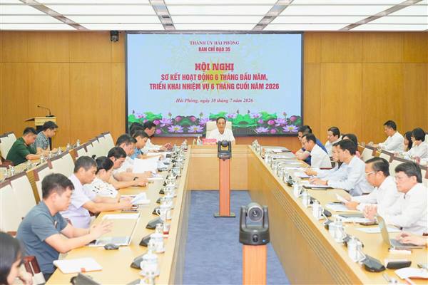 Ban Chỉ đạo 35 Thành ủy sơ kết công tác 6 tháng đầu năm, triển khai nhiệm vụ 6 tháng cuối năm 2026