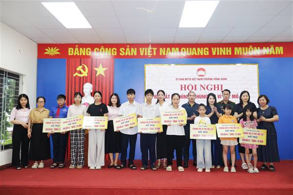 Ủy ban MTTQ Việt Nam phường Hồng Bàng ra mắt mô hình “Chung tay vì trẻ mồ côi”