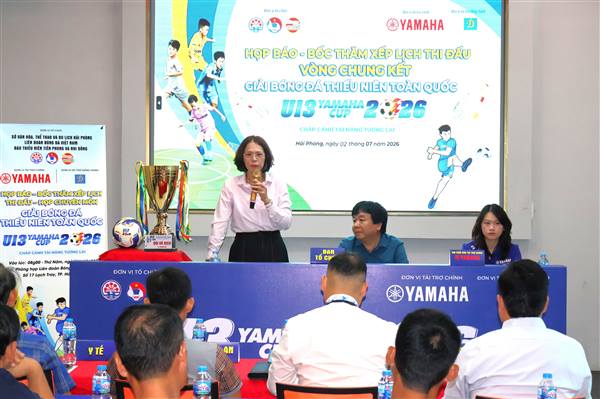 Vòng Chung kết Giải Bóng đá Thiếu niên U13 toàn quốc năm 2026 sẽ diễn ra từ ngày 30/6 đến ngày 14/7/2026 tại thành phố Hải Phòng