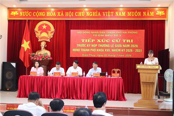 Tổ đại biểu số 5 HĐND thành phố tổ chức tiếp xúc cử tri trước Kỳ họp thường lệ giữa năm 2026 