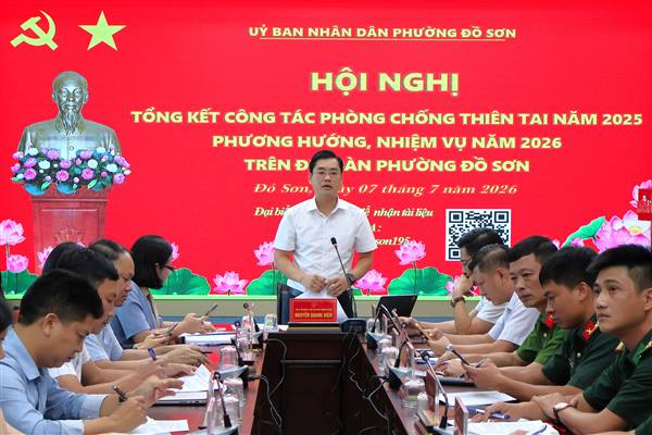 Phường Đồ Sơn triển khai phương hướng, nhiệm vụ nhằm chủ động phòng chống thiên tai năm 2026