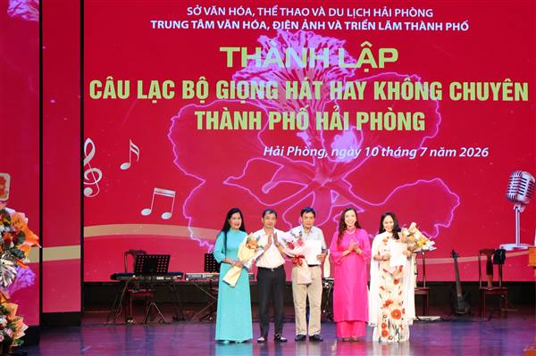 Thành lập Câu lạc bộ Giọng hát hay không chuyên thành phố Hải Phòng: Quy tụ những nhân tố tích cực, góp phần lan tỏa tình yêu ca hát đến cộng đồng