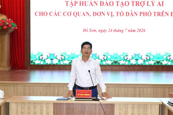 Phường Đồ Sơn đưa ứng dụng trợ lý AI vào hoạt động của các Tổ dân phố trên địa bàn