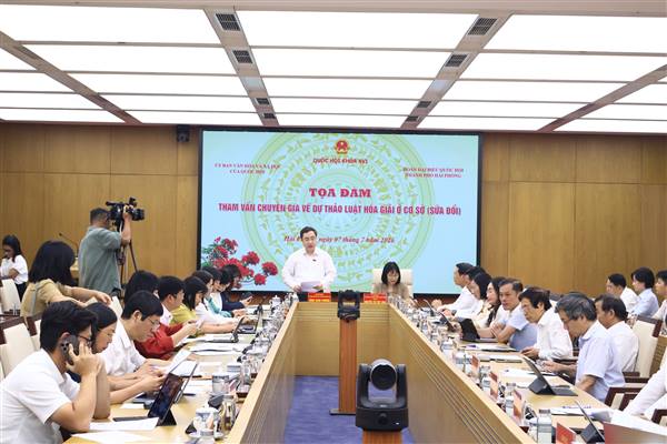 Ủy ban Văn hóa, Xã hội của Quốc hội Toạ đàm lấy ý kiến về dự thảo Luật Hòa giải ở cơ sở (sửa đổi) tại Hải Phòng