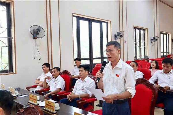 Nhiều vấn đề cử tri quan tâm được chất vấn tại kỳ họp thứ ba HĐND xã Thái Tân 