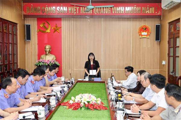 Đoàn đại biểu Quốc hội thành phố Hải Phòng khảo sát tình hình tổ chức và thực hiện nhiệm vụ tại Viện Kiểm sát nhân dân thành phố