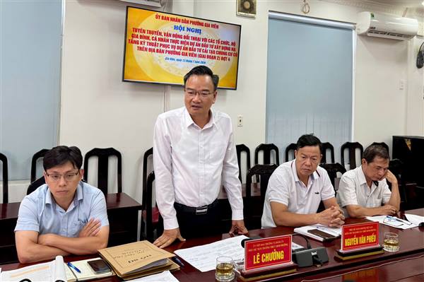 Phường Gia Viên đối thoại, vận động các hộ dân bàn giao mặt bằng thực hiện Dự án cải tạo chung cư cũ Đồng Quốc Bình (giai đoạn 2)