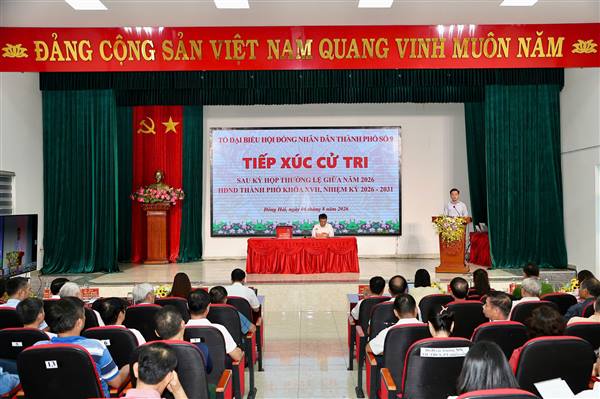 Tổ đại biểu số 09 HĐND thành phố thông báo kết quả Kỳ họp thường lệ giữa năm 2026 tới cử tri