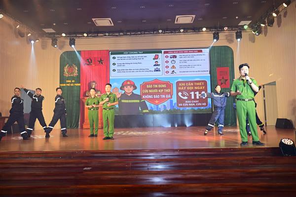 Chung kết Hội thi báo cáo viên, tuyên truyền viên pháp luật giỏi Công an thành phố Hải Phòng năm 2026