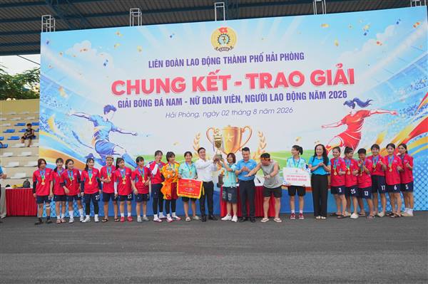 Bế mạc và trao giải Giải bóng đá nam, nữ công nhân lao động thành phố năm 2026