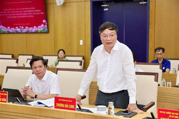 Đoàn công tác liên ngành Trung ương làm việc với thành phố Hải Phòng về Đề án phân loại đơn vị hành chính cấp xã loại đặc biệt