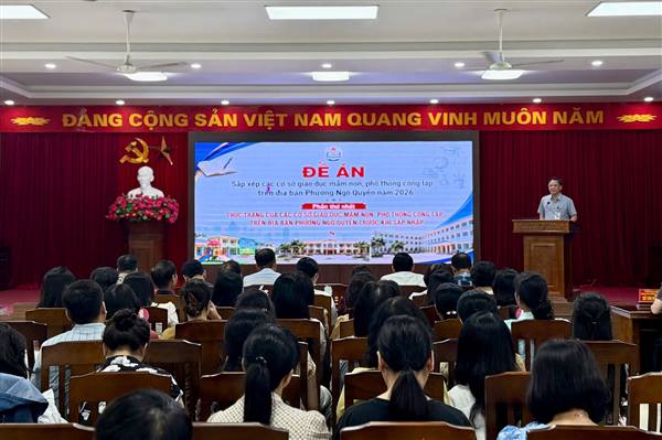 Phường Ngô Quyền triển khai Kế hoạch sắp xếp các cơ sở giáo dục mầm non, phổ thông công lập năm 2026