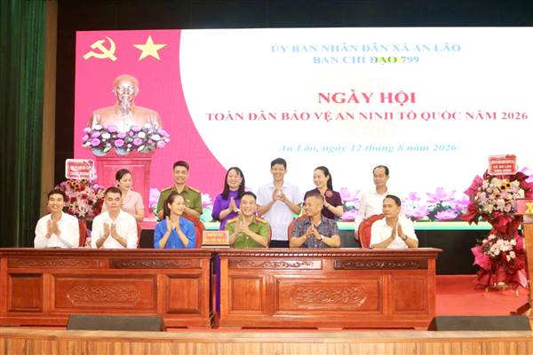Xã An Lão tổ chức "Ngày hội toàn dân bảo vệ an ninh Tổ quốc" năm 2026