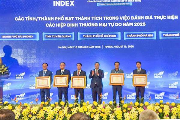 Hải Phòng vào top 5 địa phương dẫn đầu cả nước về thực thi hiệu quả các FTA năm 2025