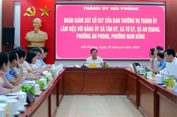 Chủ tịch HĐND thành phố làm việc với 5 xã, phường về thực hiện Nghị quyết 11-NQ/TU và vận hành chính quyền 02 cấp