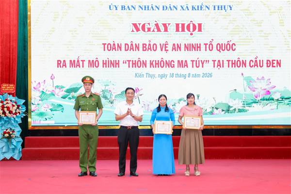​Xã Kiến Thụy: Ra mắt mô hình “Thôn không ma túy” tại thôn Cầu Đen