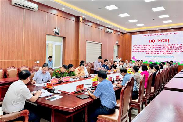 Phường Hưng Đạo tăng cường quản lý hoạt động bến, bãi ven sông, kênh trục nội đồng trên địa bàn