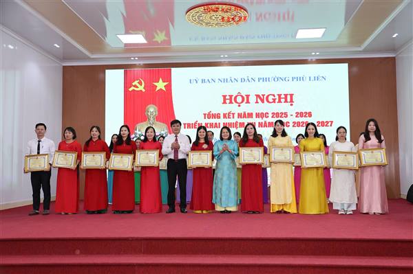 Phường Phù Liễn  tổng kết năm học 2025 - 2026, triển khai nhiệm vụ năm học 2026 - 2027