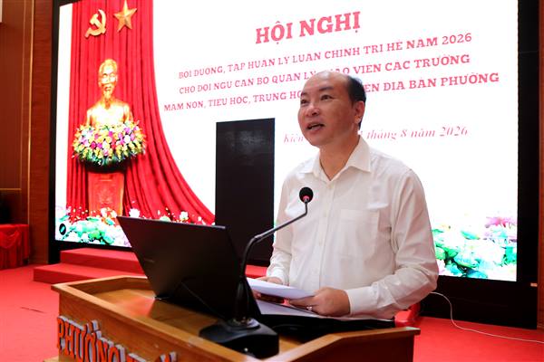 Đảng ủy phường Kiến An tổ chức bồi dưỡng, tập huấn lý luận chính trị hè năm 2026